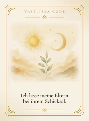 Ich lasse meine Eltern bei ihrem Schicksal.