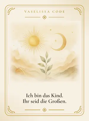 Ich bin das Kind. Ihr seid die Großen.