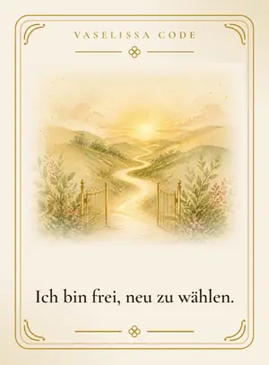 Ich bin frei, neu zu wählen.
